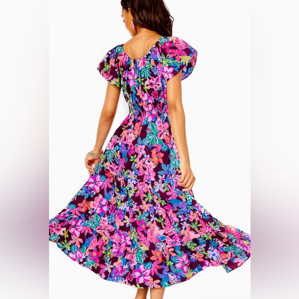 Lilly Pulitzer Ellabell midi dress NWT Large - Picture 2 of 10